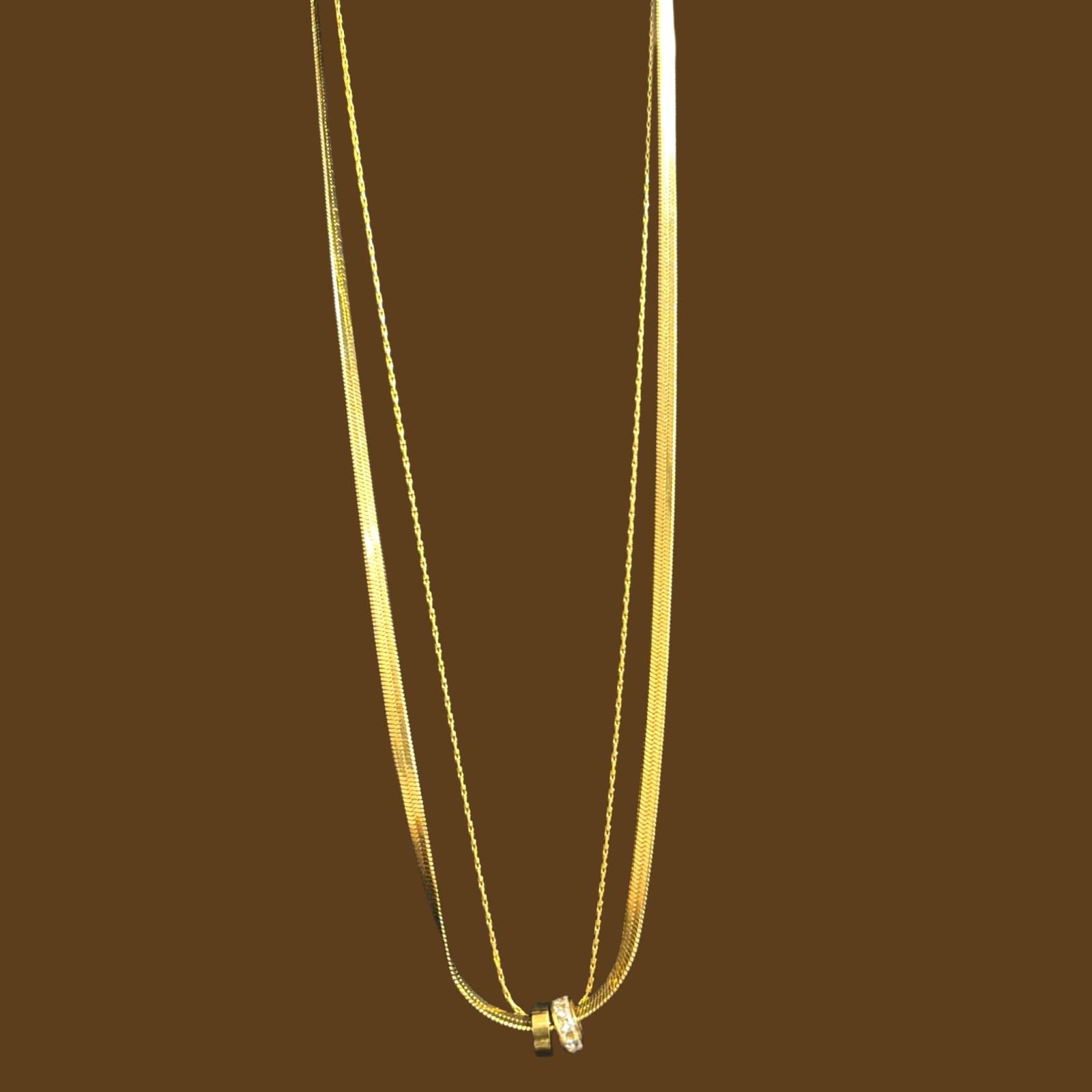 Dual Layer Sleek Anti-Tarnish Chain | Office Wear Essential