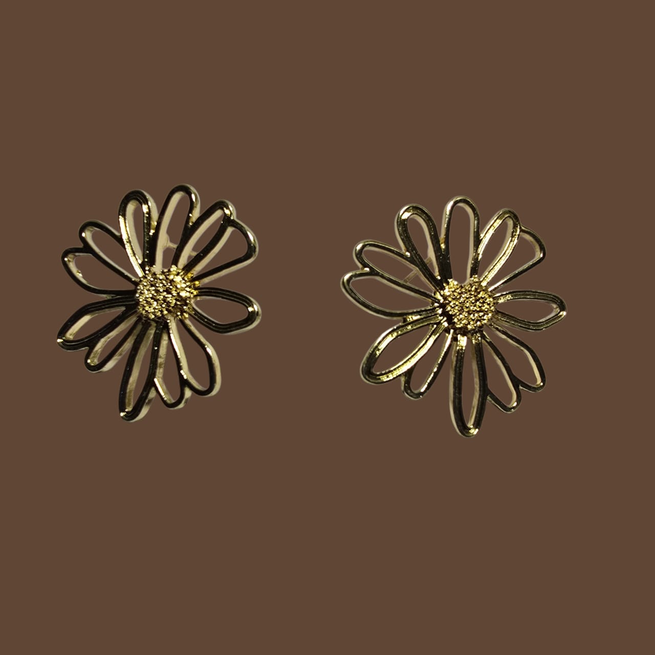 Floral & Geometric Anti-Tarnish Earrings Combo (Set of 2 Pairs)