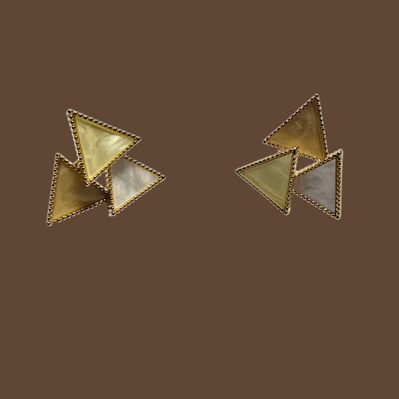 Floral & Geometric Anti-Tarnish Earrings Combo (Set of 2 Pairs)