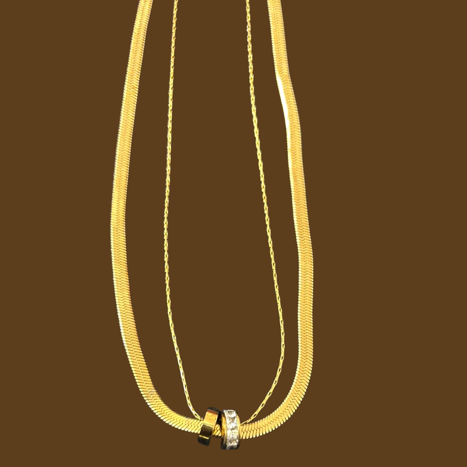 Dual Layer Sleek Anti-Tarnish Chain | Office Wear Essential