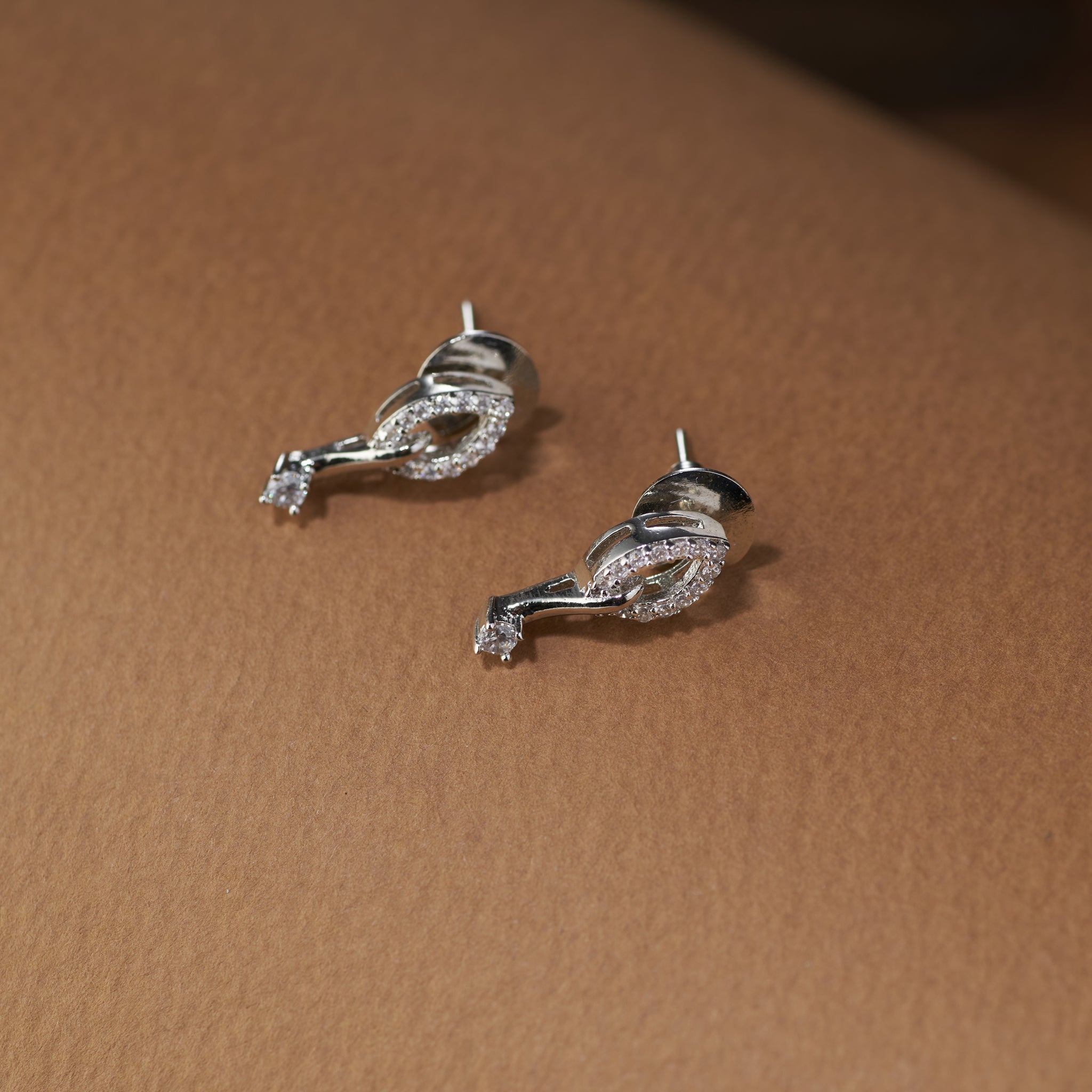 Elegant American Diamond Necklace Set with Earrings | Celestia by Tilloma