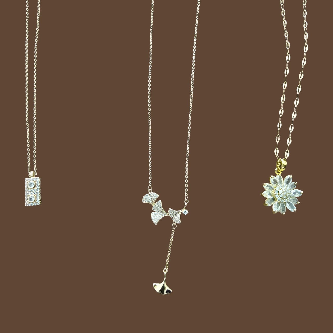 Tilloma™ Celestial Spark Anti-Tarnish Necklace Combo Set of 3